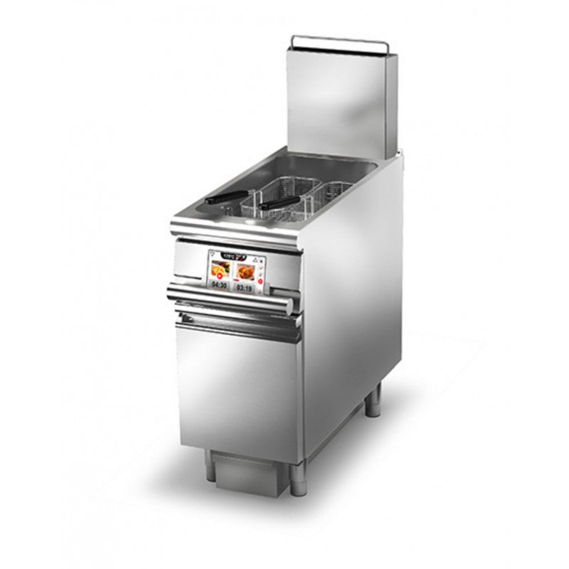 Friteuse gaz monobloc- 23 L - EVO - Largeur 400 mm - Gamme QUEEN 900 - Baron