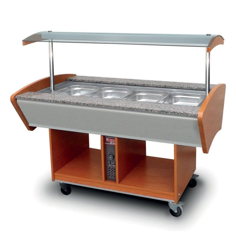 Buffet chaud central - 4 bacs GN1/1 - Furnotel