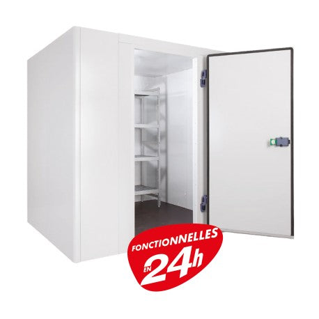 Chambre froide négative 1320 X 2080 mm + Groupe Frigo + Rayonnages