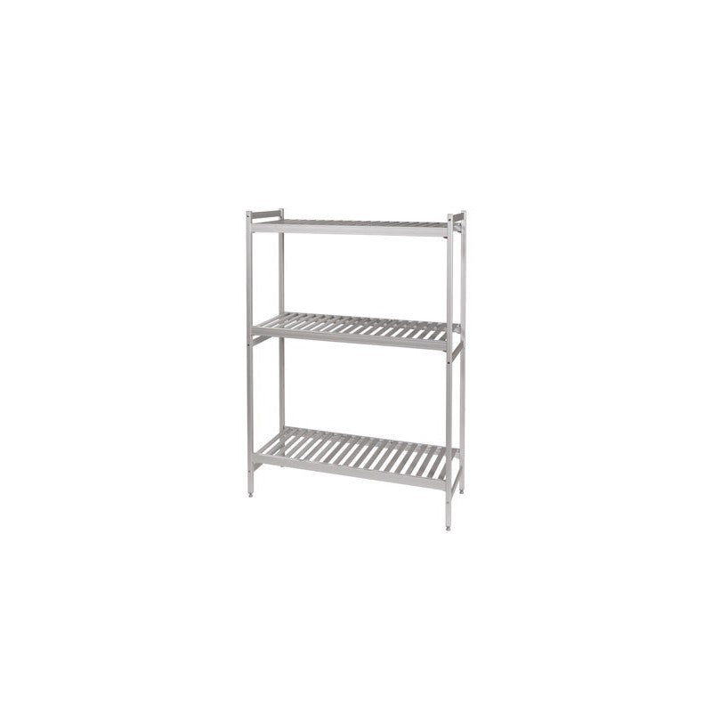 Rayonnage simple Duralinox & étagères polymère - Prof. 360 mm - Long. 2187 mm - Furnotel