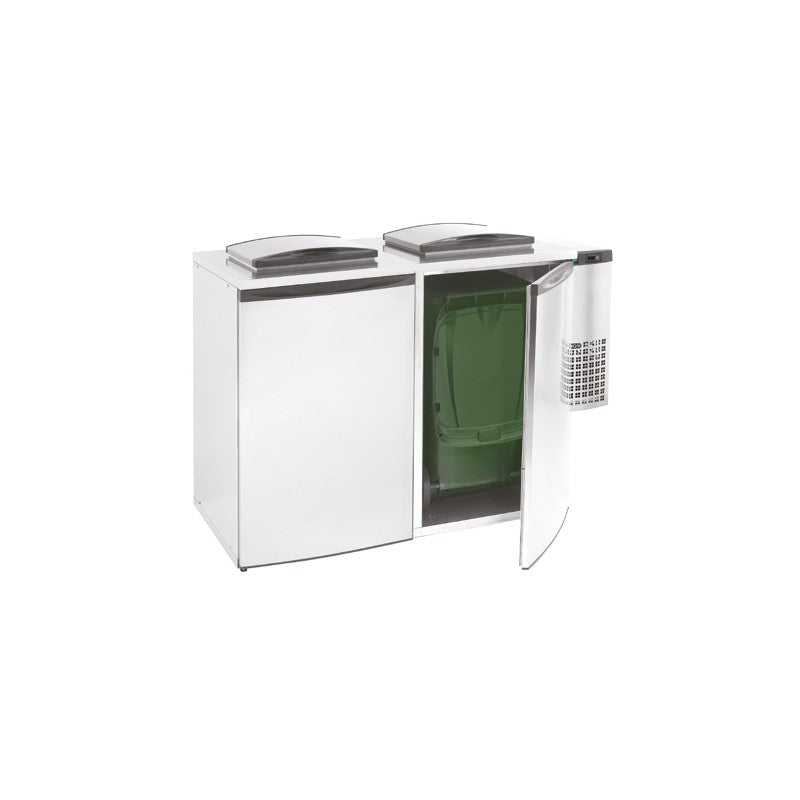 Refroidisseur de déchets avec unité frigorifique - 2 x 240 L - Furnotel