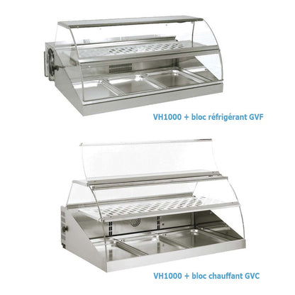 Vitrine d'exposition neutre - 110 litres - Furnotel