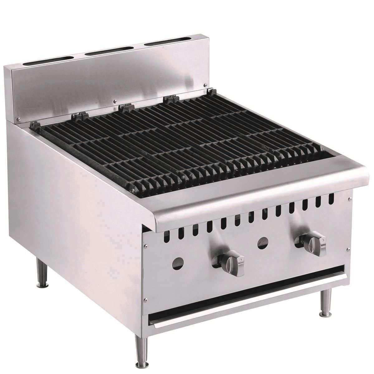 Grill À Gaz Professionnel 2 Brûleurs
