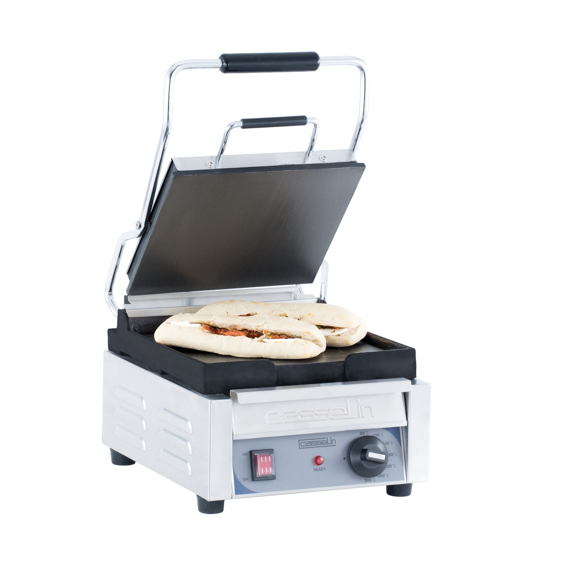 Grill panini petit premium lisse lisse Casselin CGPLLPP