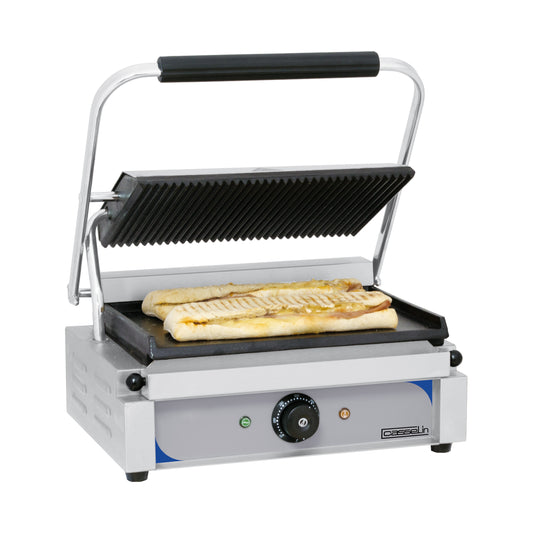 Grill Panini plaques Rainurée - Lisse - Casselin
