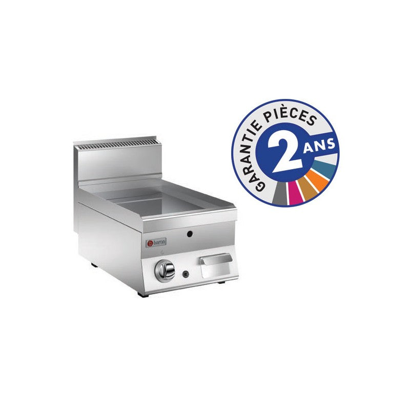 Grillade électrique - Plaque lisse chromée - 22 dm² - Gamme 650 - Baron