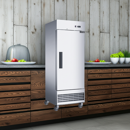 Armoire inox positive - 1 porte - Groupe bas - 450 litres - D28ER — vue 3