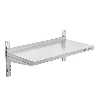 Etagère Murale en Inox sur Crémaillères - L 800 x P 400 mm - vue 5
