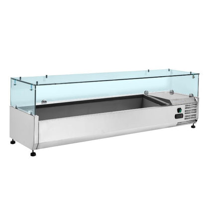 Saladette Réfrigérée à Poser Vitrée - 5 x GN 1/3 + 1 x GN 1/2 - vue 5