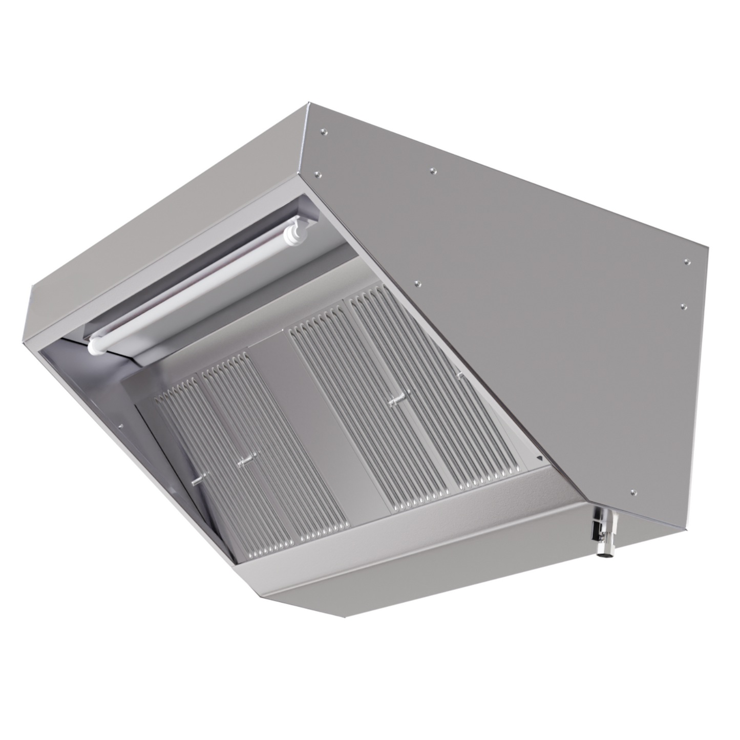 Hotte Snack Profondeur 900 avec Led et Sans Moteur -  Longueur 1200