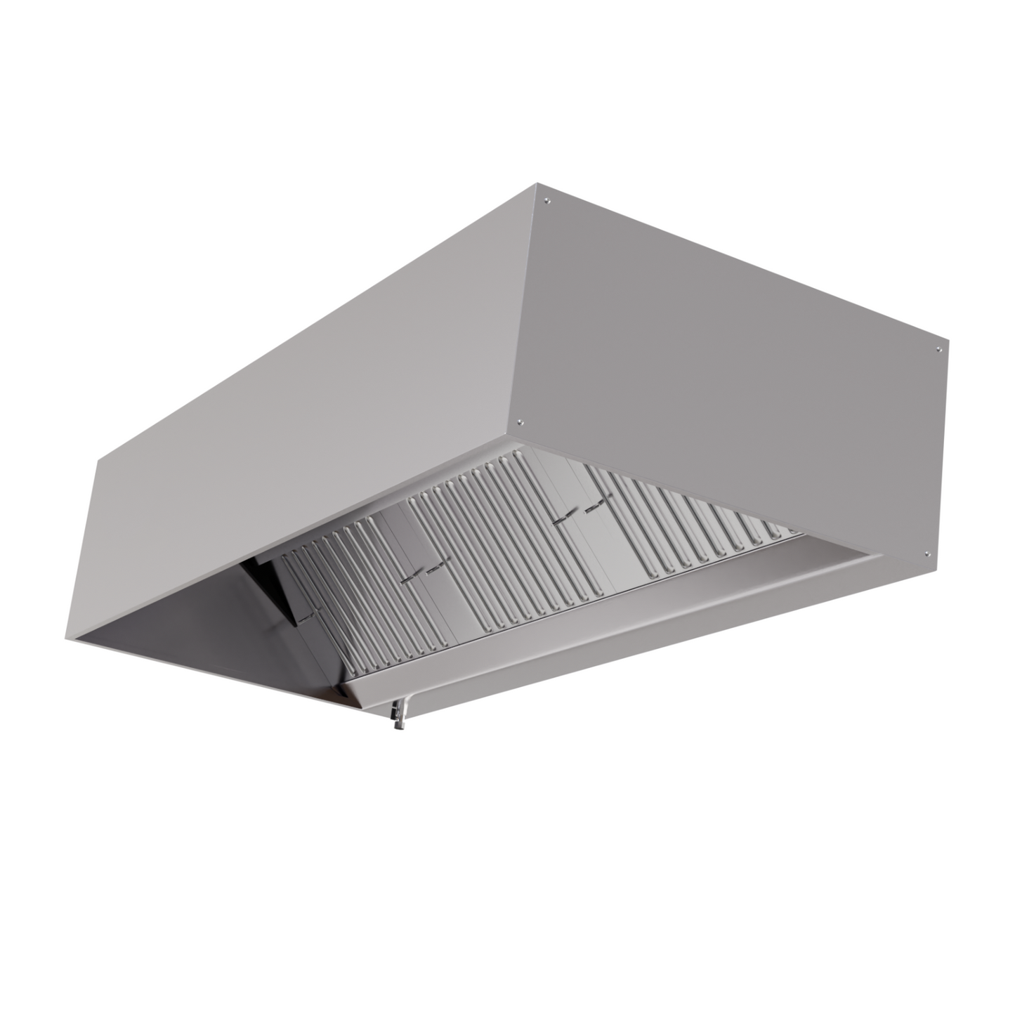Hotte Cubique 1100 avec Led et Sans Moteur - Longueur 1400 - vue 2