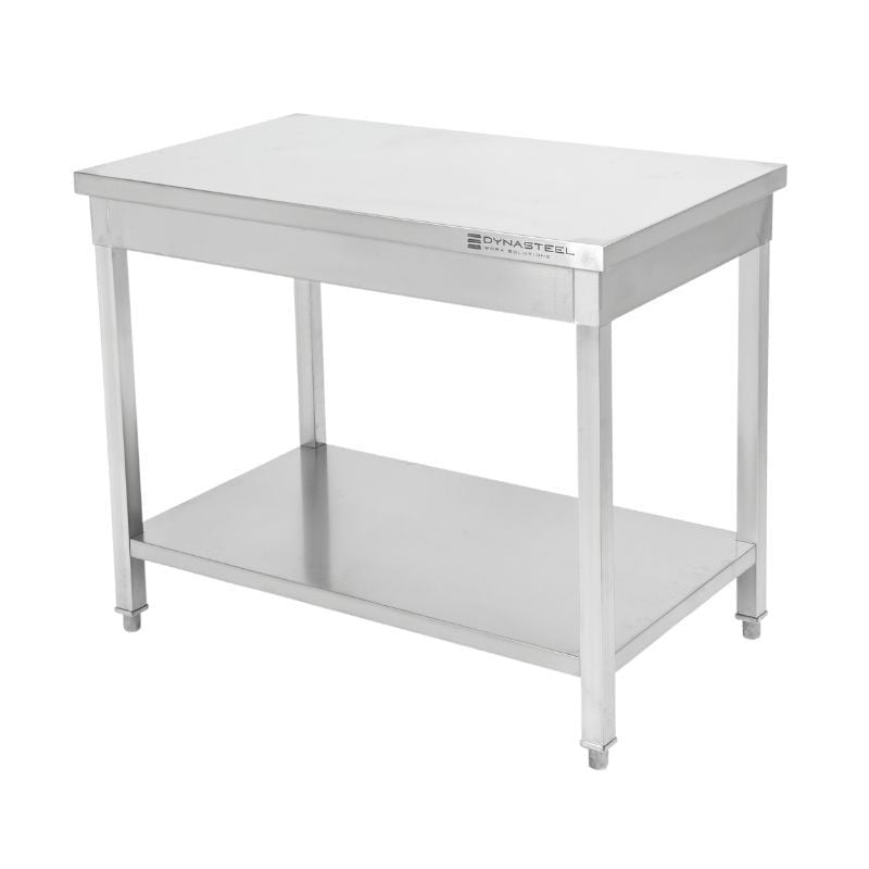 Table Inox Centrale avec Etagère - 1600 x 600 mm - vue 2