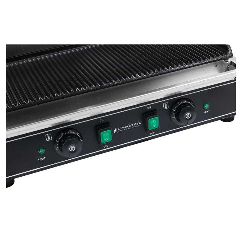 Grill Panini Double à Plaques Rainurées - vue 3