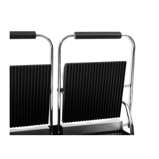 Grill Panini Double à Plaques Rainurées