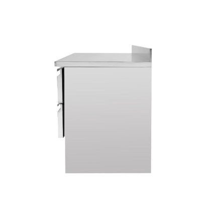 Table Réfrigérée Positive avec Dosseret - 2 Portes et 2 Tiroirs GN 1/2 - vue 5
