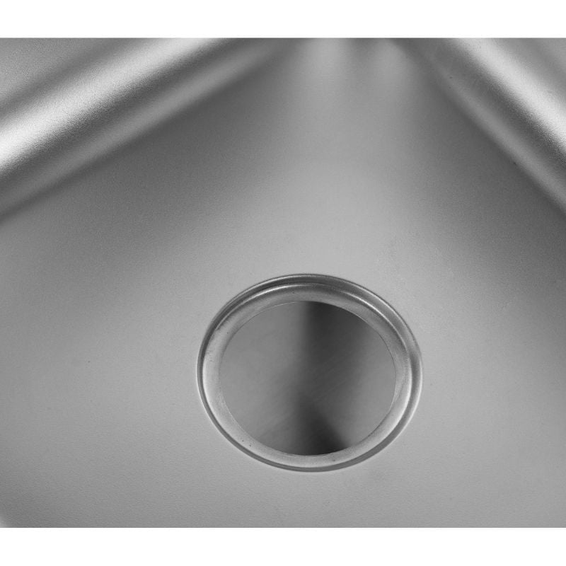 Plonge 1 Bac avec Dosseret et Etagère - 600 x 700 mm - vue 3