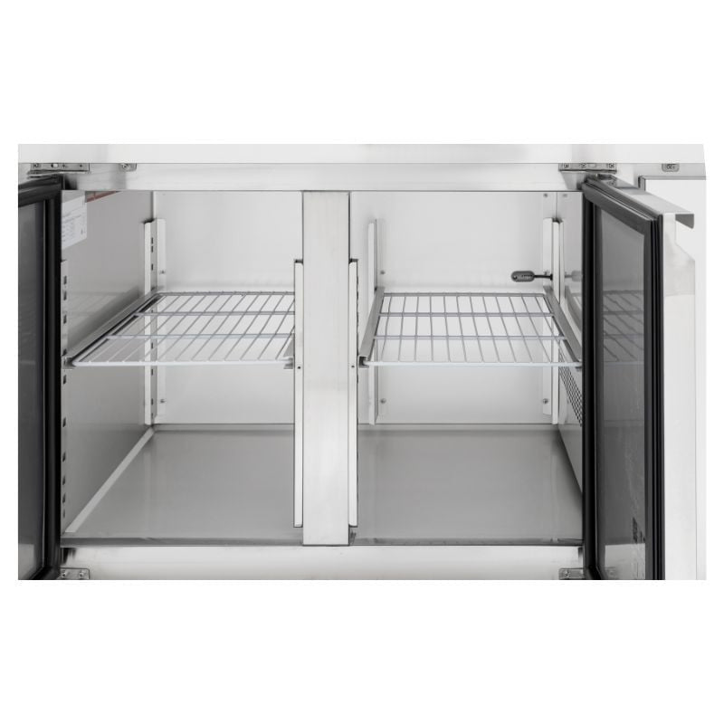 Table Réfrigérée 2 Portes GN1/1 - Profondeur 700 avec Dosseret - vue 6