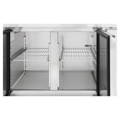 Table Réfrigérée 2 Portes GN1/1 - Profondeur 700 avec Dosseret - vue 6