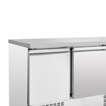 Table Réfrigérée Positive - 2 portes et 2 Tiroirs GN 1/2 - vue 3