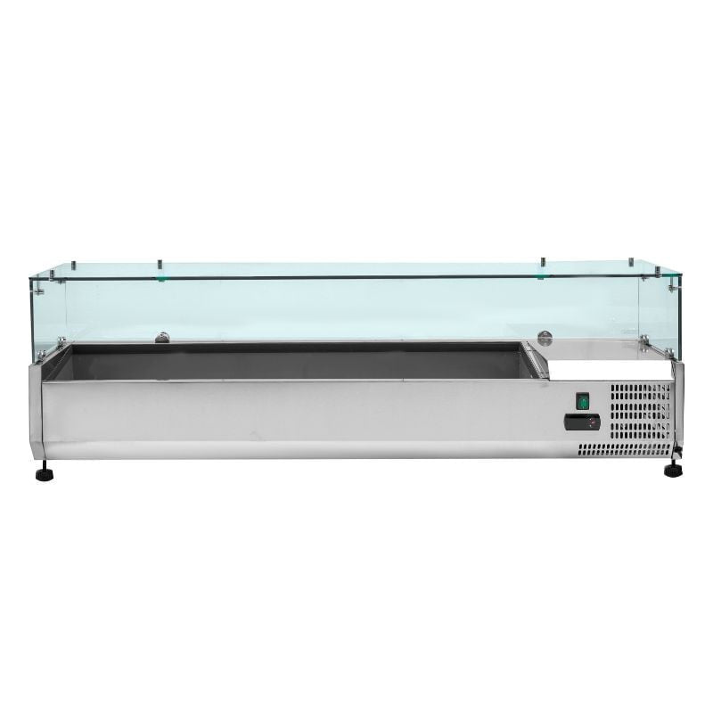 Saladette Réfrigérée à Poser Vitrée - 5 x GN 1/3 + 1 x GN 1/2 - vue 6