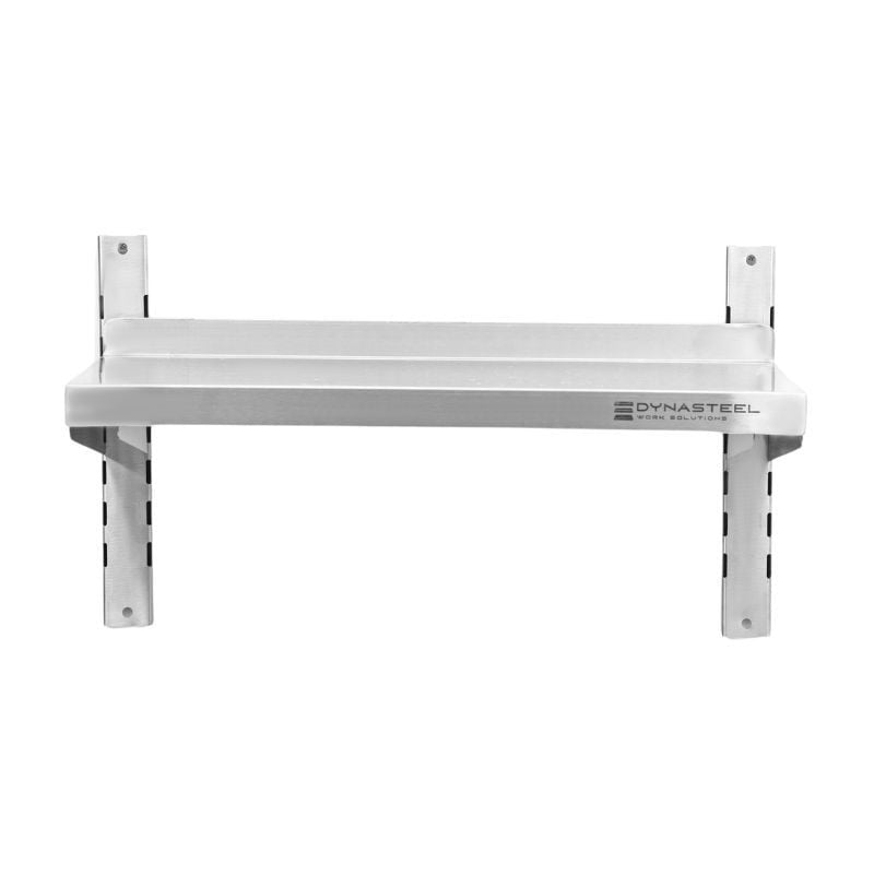 Etagère Murale en Inox sur Crémaillères - L 800 x P 300 mm - vue 2