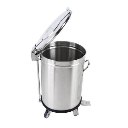 Poubelle Inox avec Pédale - 100 L - vue 10