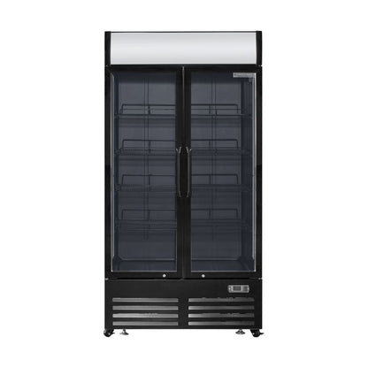 Vitrine à Boissons Réfrigérée - 2 Portes -  736 L avec Canopy - vue 9