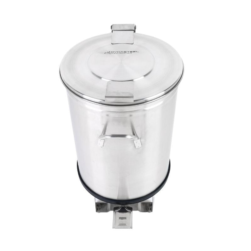Poubelle Inox avec Pédale - 100 L - vue 6