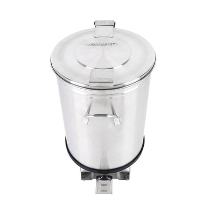 Poubelle Inox avec Pédale - 100 L - vue 6