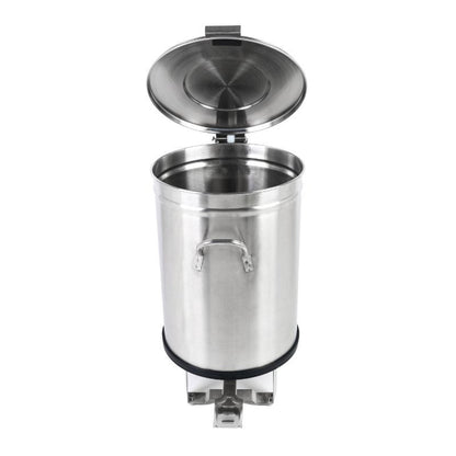 Poubelle Inox avec Pédale - 100 L - vue 3