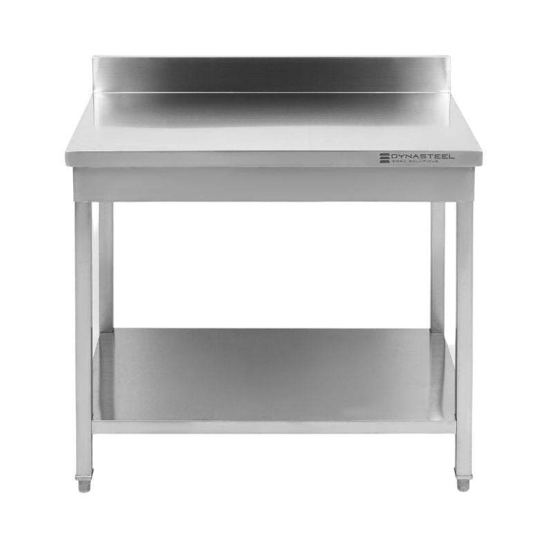 Table Inox avec Dosseret et Etagère - 1000 x 600 mm - vue 10