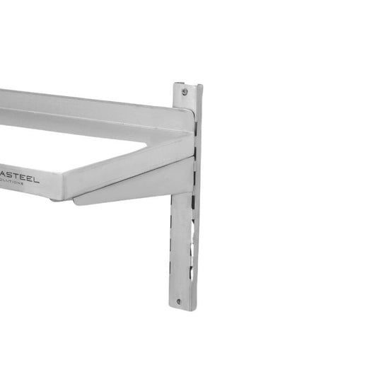 Etagère Murale en Inox sur Crémaillères - L 1000 x P 300 mm