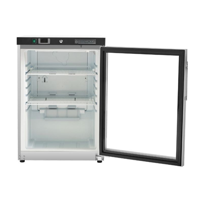 Mini Armoire Réfrigérée 200 L - Positive Vitrée Inox - vue 5