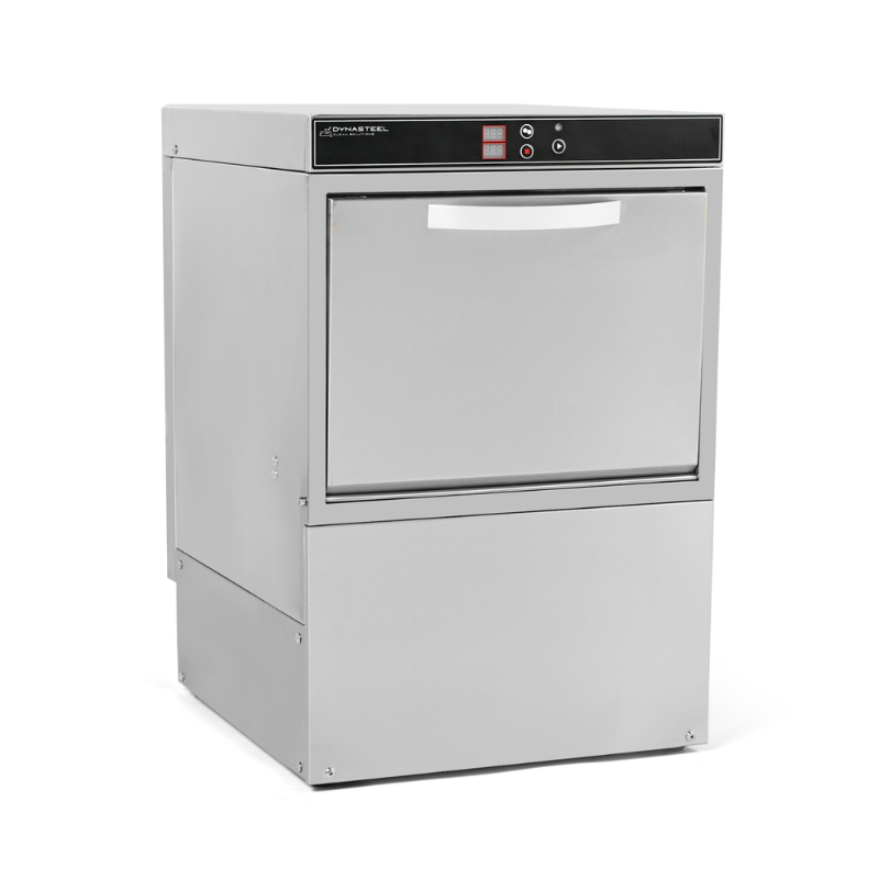 Lave-Verre Professionnel avec Doseur de Liquide de Rinçage et Détergent - 40 x 40 cm