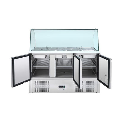 Saladette Réfrigérée 4 GN 1/1 - 3 Portes - vue 3