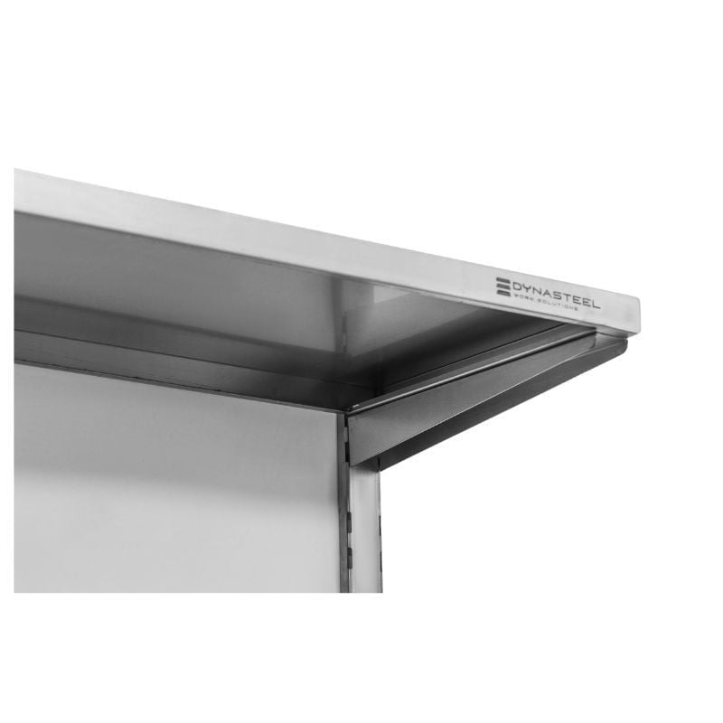 Etagère Murale en Inox sur Crémaillères 2 Niveaux  - L 1000 x P 400 mm - vue 4