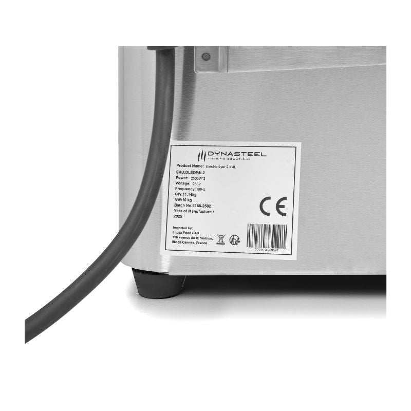 Friteuse Professionnelle 2 x 4 L - vue 7