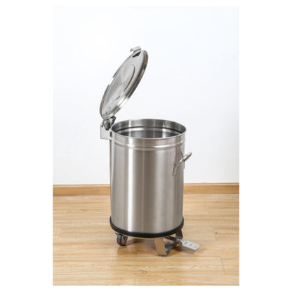 Poubelle Inox avec Pédale - 100 L - vue 9