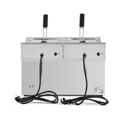 Friteuse Professionnelle Premium 2 x 8 L avec Vidange - vue 2