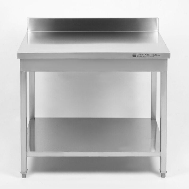 Table Inox avec Dosseret et Etagère - 800 x 600 mm - vue 7