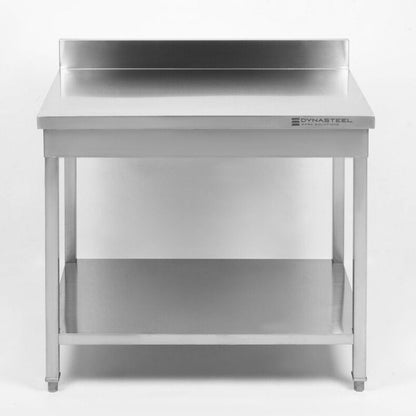 Table Inox avec Dosseret et Etagère - 800 x 600 mm - vue 7