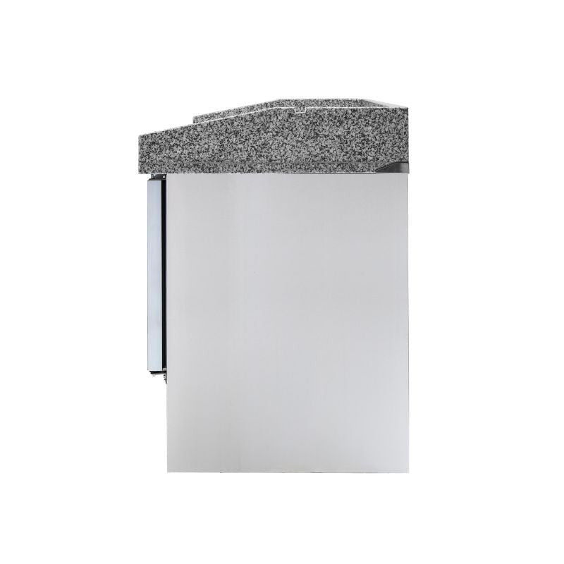 Meuble à Pizza Réfrigéré Compact 600x400 - 3 Portes Vitrées - vue 7