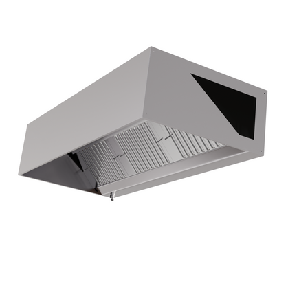 Hotte Cubique 900 avec Led et Sans Moteur - Longueur 1400 - vue 2