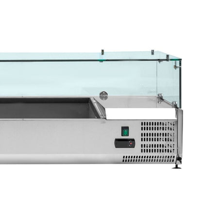 Saladette Réfrigérée à Poser Vitrée - 5 x GN 1/3 + 1 x GN 1/2 - vue 7