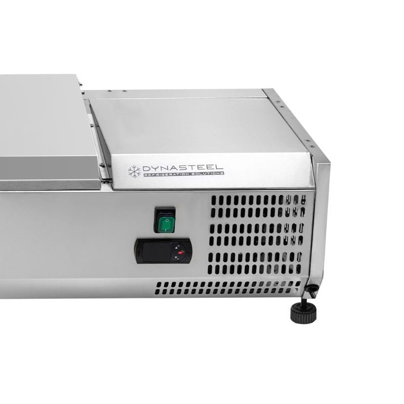Saladette Réfrigérée à Poser Couvercle Inox - 6 x GN 1/4 - vue 4