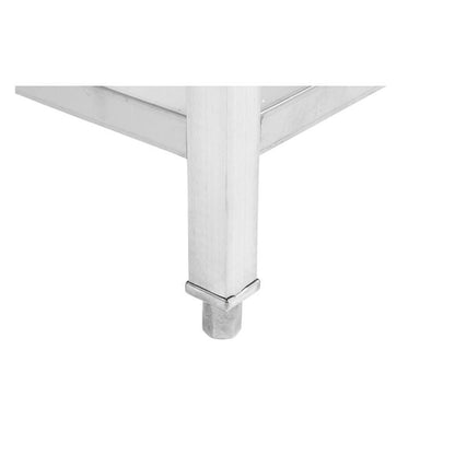 Table Inox Centrale avec Etagère - 1200 x 700 mm - vue 7