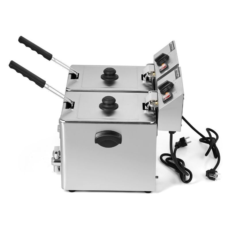 Friteuse Professionnelle 2 x 8 L avec Vidange - vue 3