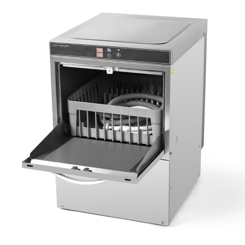 Lave-Verre Professionnel avec Doseur de Liquide de Rinçage et Détergent - 40 x 40 cm - vue 4