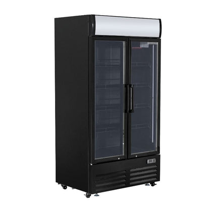 Vitrine à Boissons Réfrigérée - 2 Portes -  736 L avec Canopy - vue 6