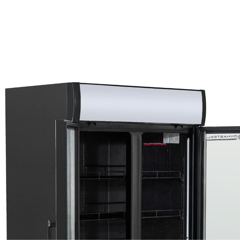 Vitrine à Boissons Réfrigérée - 2 Portes -  736 L avec Canopy - vue 2